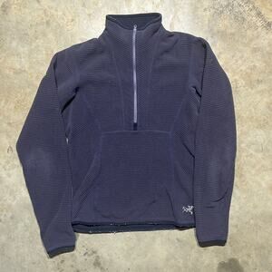 Vintage Y2k Arcteryx Purple/Grey 1/4 Zip Gorpcore Pullover